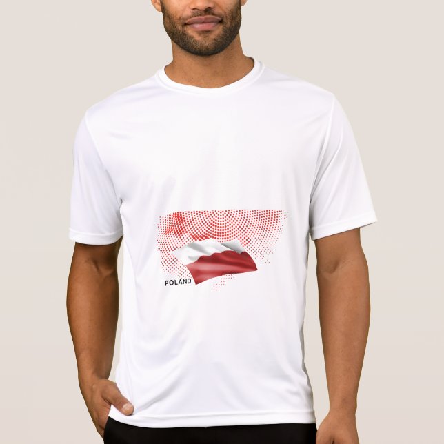 T-shirt Drapeau de la Pologne (Devant)