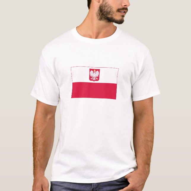 T-shirt Drapeau de la Pologne (Devant)