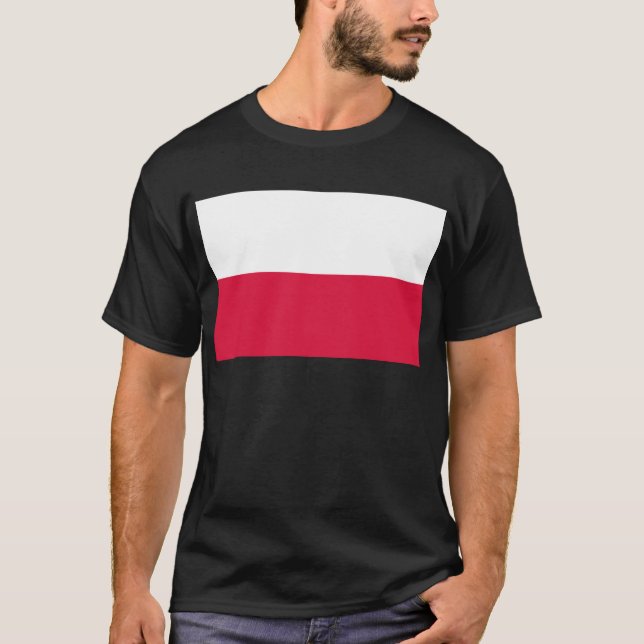 T-shirt Drapeau de la Pologne (Devant)