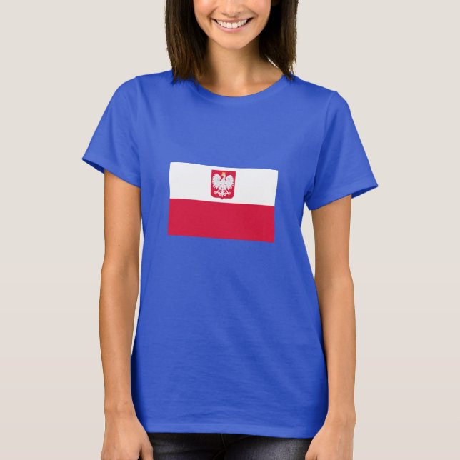 T-shirt Drapeau de la Pologne (Devant)