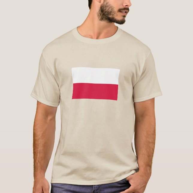 T-shirt Drapeau de la Pologne (Devant)