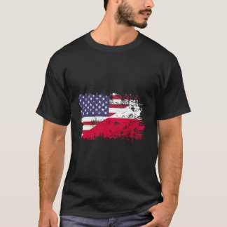 T-shirt Drapeau de la Pologne américaine