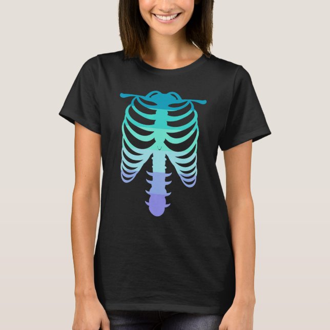 T-shirt Drapeau de la Pride Neptunic Skeleton Neptunic (Devant)