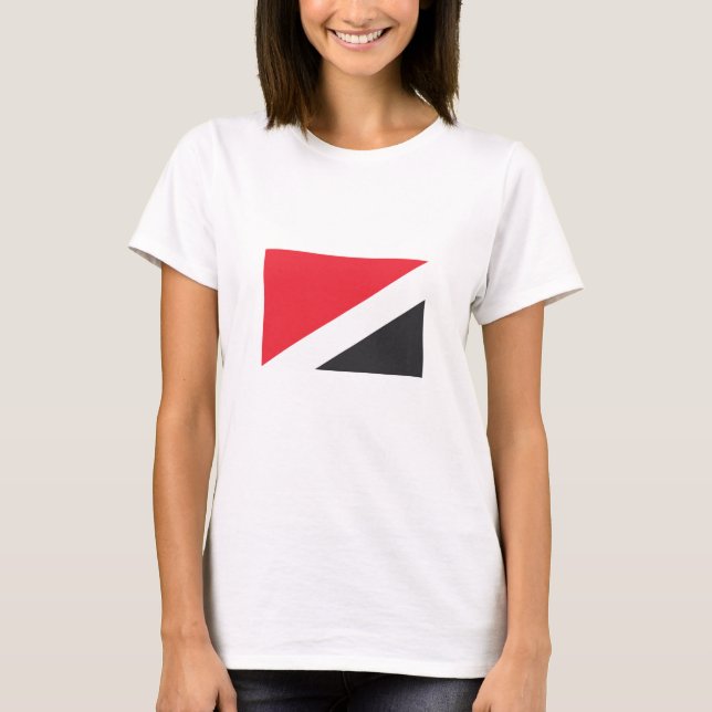 T-shirt Drapeau de la Principauté de Sealand (Devant)