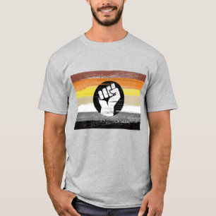 T-shirt Drapeau de la protestation peinte à l'ours