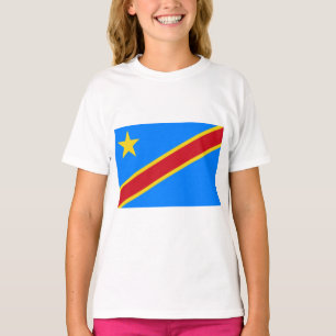 T-shirt Drapeau de la RDC (République démocratique du Cong