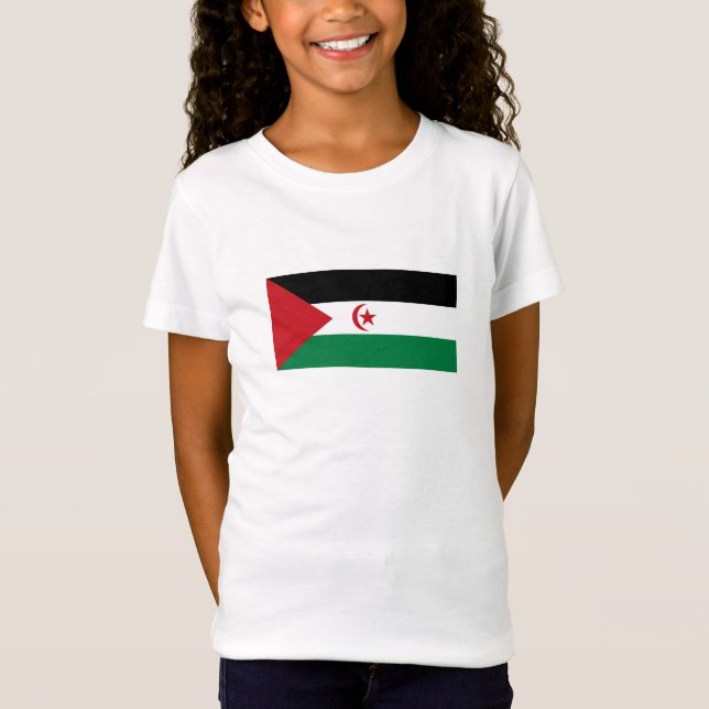 T-Shirt Drapeau de la République arabe sahraouie démocrati (Devant)