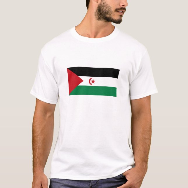 T-shirt Drapeau de la République arabe sahraouie démocrati (Devant)