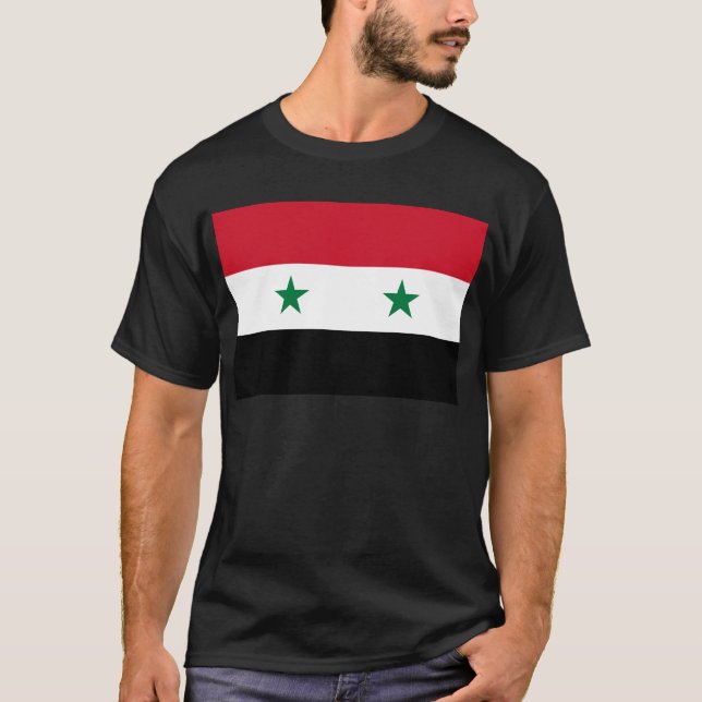 T-shirt Drapeau de la République arabe syrienne - Drapeau  (Devant)