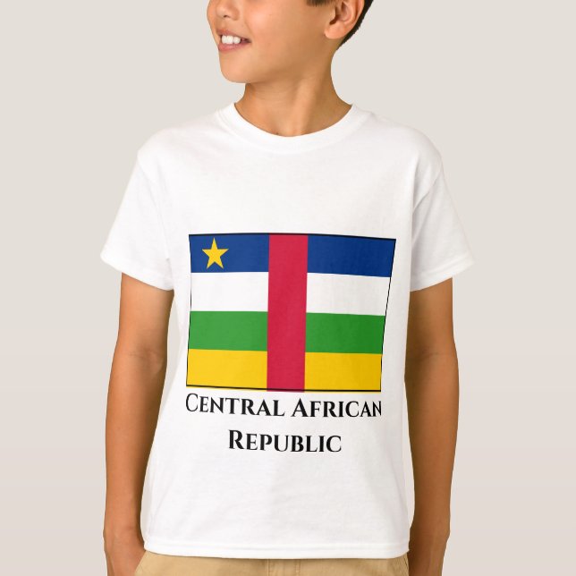 T-shirt Drapeau de la République centrafricaine (Devant)