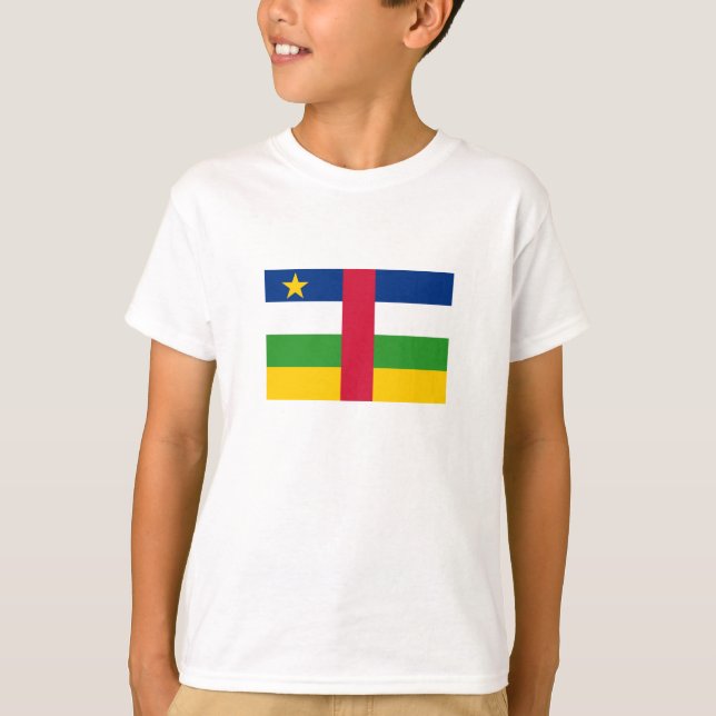 T-shirt Drapeau de la République centrafricaine (Devant)