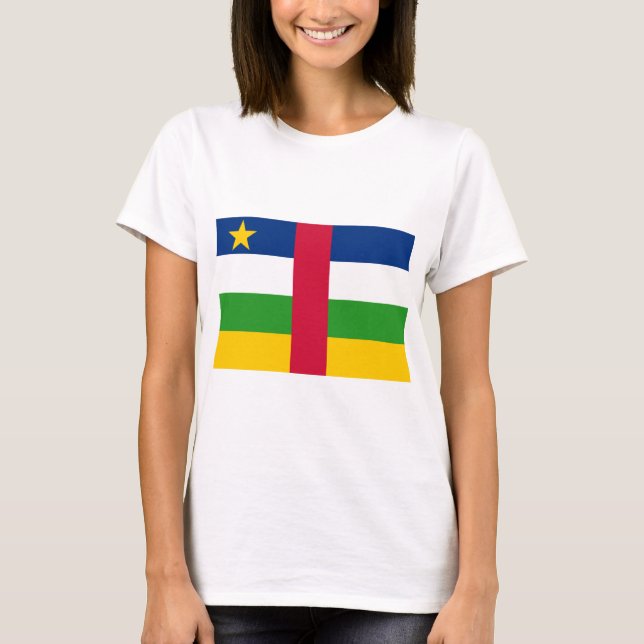 T-shirt Drapeau de la République centrafricaine (Devant)