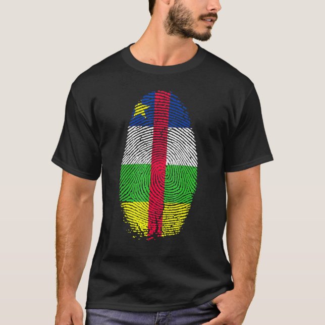 T-shirt Drapeau de la République centrafricaine (Devant)
