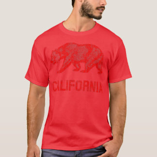 T-shirt Drapeau de la République de Californie Ours en dét
