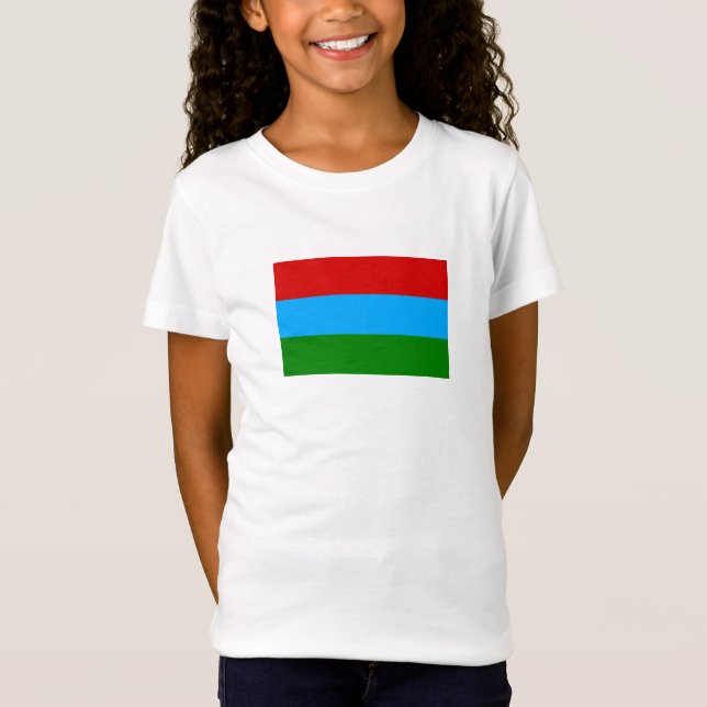 T-Shirt Drapeau de la République de Carélie (Devant)
