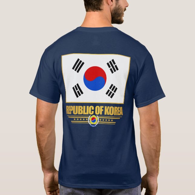 T-shirt Drapeau de la République de Corée (Dos)