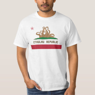 T-shirt Drapeau de la République de Cthulhu Californie Lov