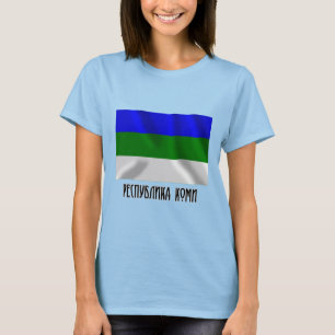 T-shirt Drapeau de la République de Komi