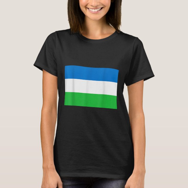T-shirt Drapeau De La République De Molossia (Devant)