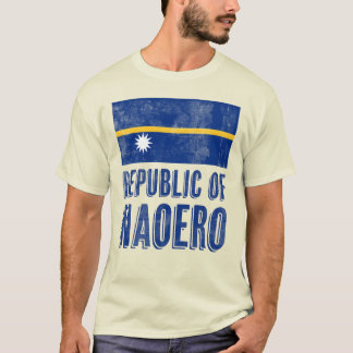 T-shirt Drapeau de la République de Naoero Grunge
