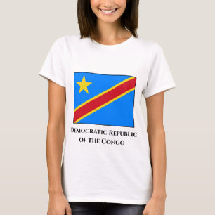 T-shirt Drapeau de la République démocratique du Congo
