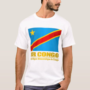 T-shirt Drapeau de la République démocratique du Congo