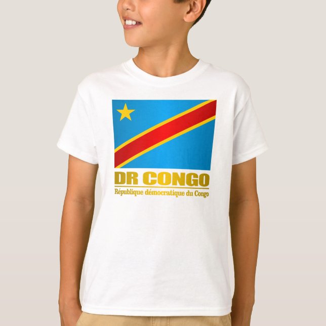 T-shirt Drapeau de la République démocratique du Congo (Devant)