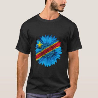 T-shirt Drapeau de la République démocratique du Congo Con