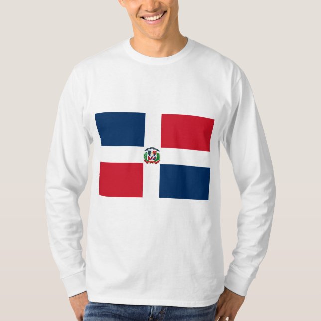 T-shirt Drapeau de la République dominicaine (Devant)