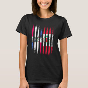 T-shirt Drapeau de la République dominicaine Drapeaux de p