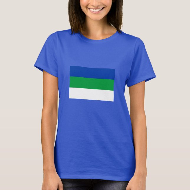 T-shirt Drapeau de la République Komi (Devant)