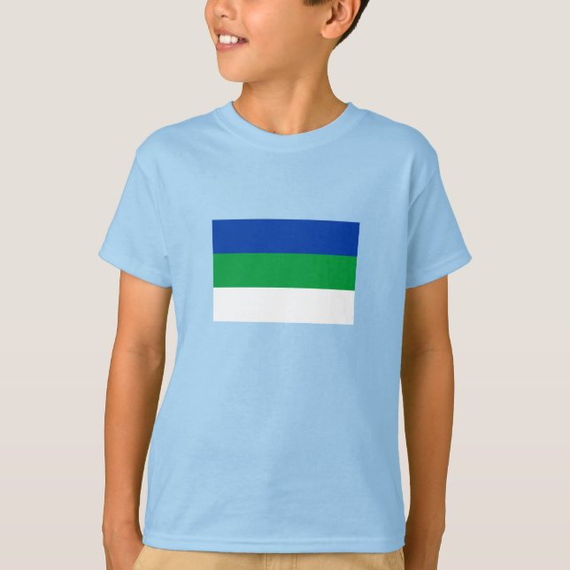 T-shirt Drapeau de la République Komi (Devant)