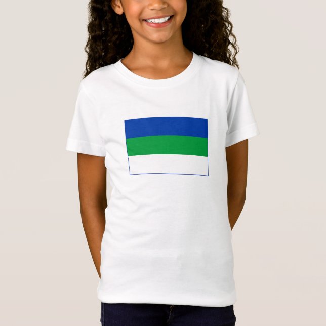 T-Shirt Drapeau de la République Komi (Devant)