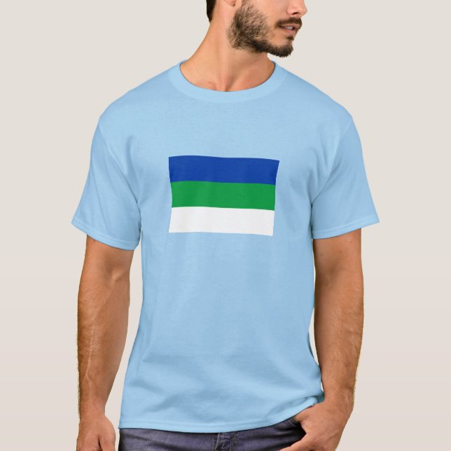 T-shirt Drapeau de la République Komi (Devant)