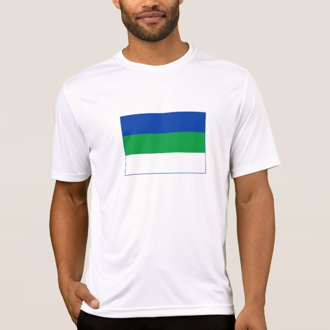 T-shirt Drapeau de la République Komi (Devant)