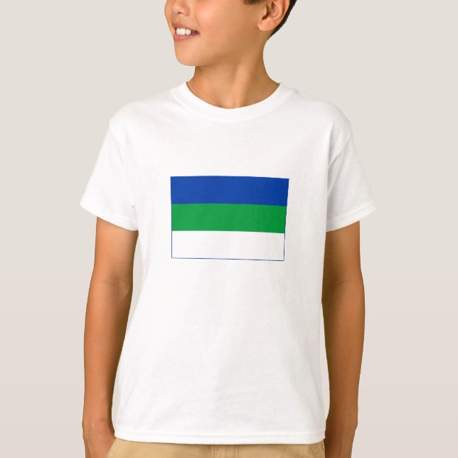 T-shirt Drapeau de la République Komi (Devant)