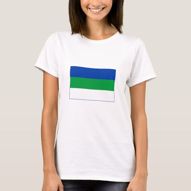 T-shirt Drapeau de la République Komi (Devant)