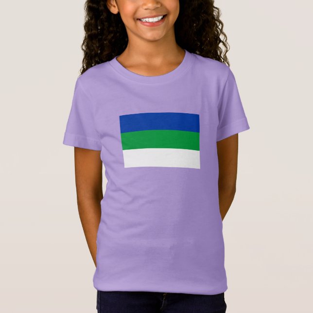 T-Shirt Drapeau de la République Komi (Devant)
