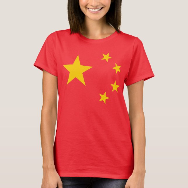 T-shirt Drapeau de la République populaire de Chine (Devant)