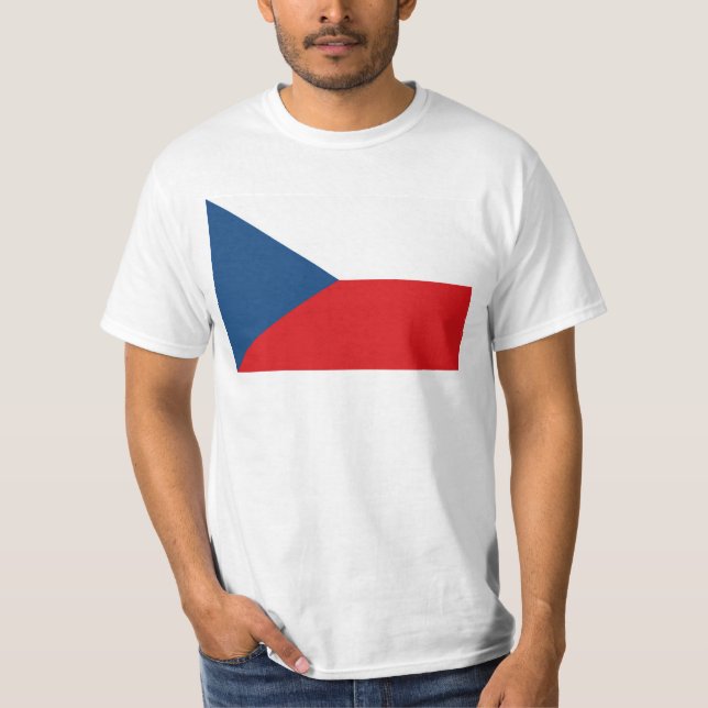 T-shirt Drapeau de la République tchèque (Devant)