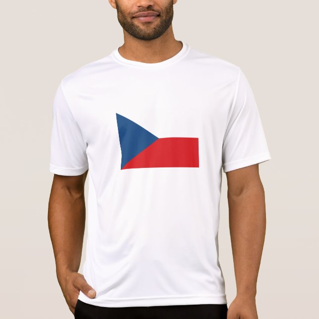 T-shirt Drapeau de la République tchèque (Devant)