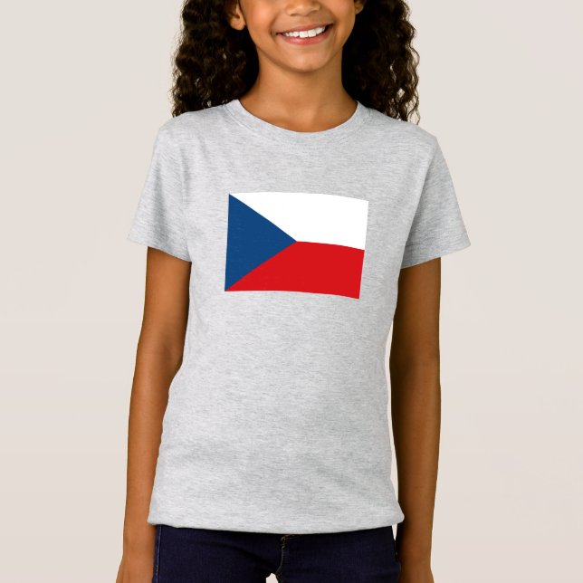 T-Shirt Drapeau de la République tchèque (Devant)