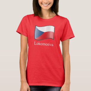 T-shirt Drapeau de la République Tchèque Lokomotiva T-Shir