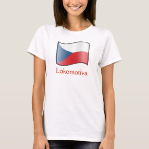 T-shirt Drapeau de la République Tchèque Lokomotiva T-Shir
