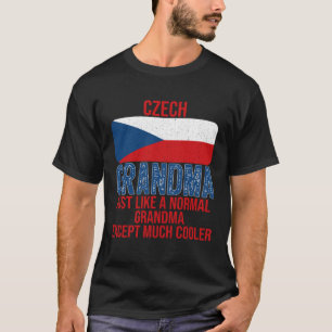 T-shirt Drapeau de la République Tchèque vintage de grand-