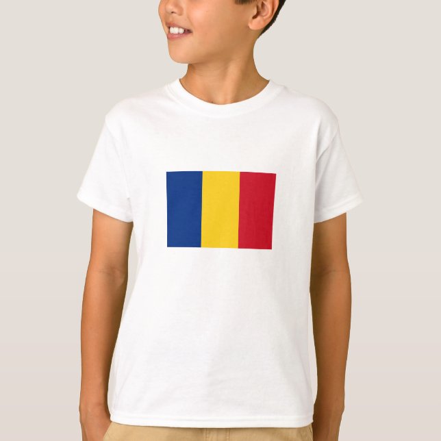 T-shirt Drapeau de la Roumanie (Devant)
