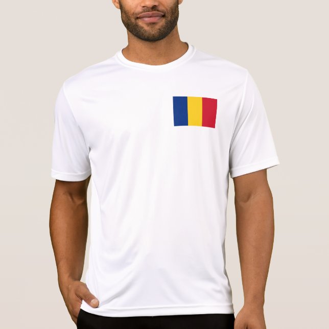 T-shirt Drapeau de la Roumanie (Devant)