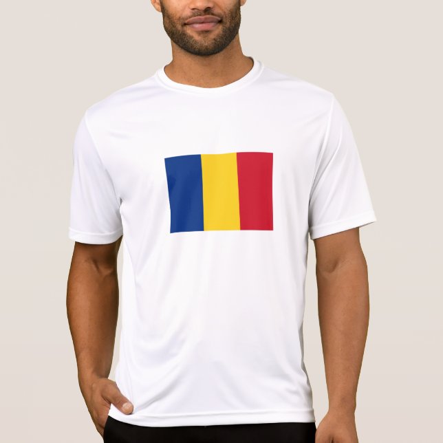 T-shirt Drapeau de la Roumanie (Devant)