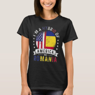T-shirt Drapeau de la Roumanie Patriot américain Amérique 