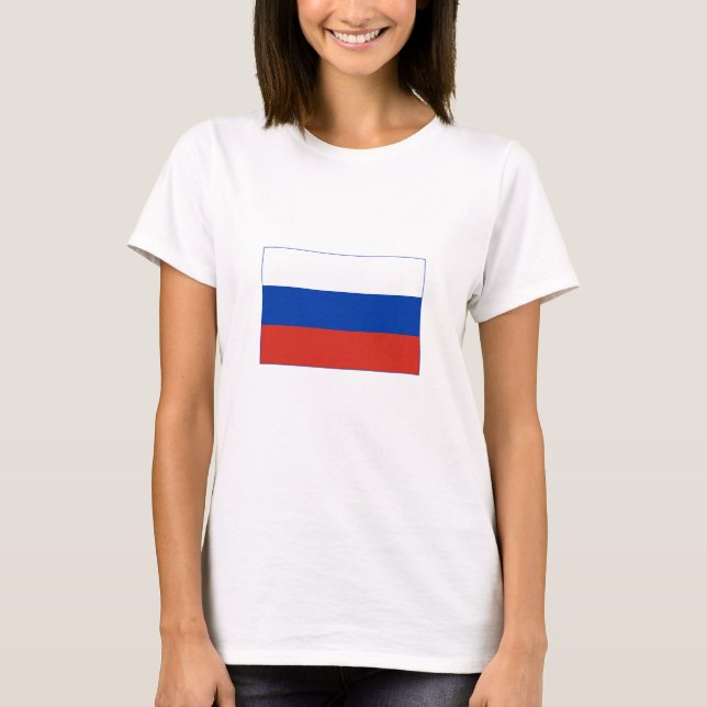 T-shirt Drapeau de la Russie (Devant)